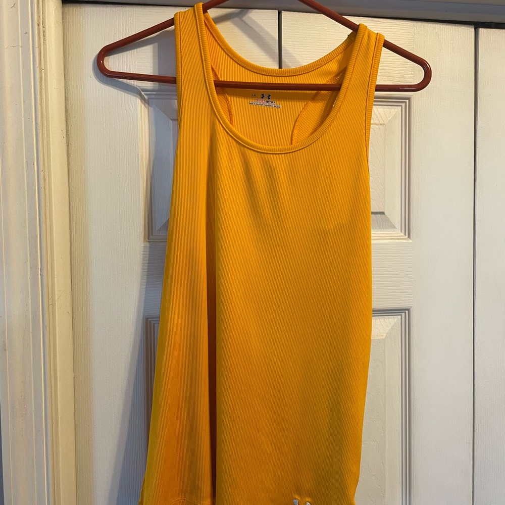 Under Armour HeatGear Mustard Yellow Tank